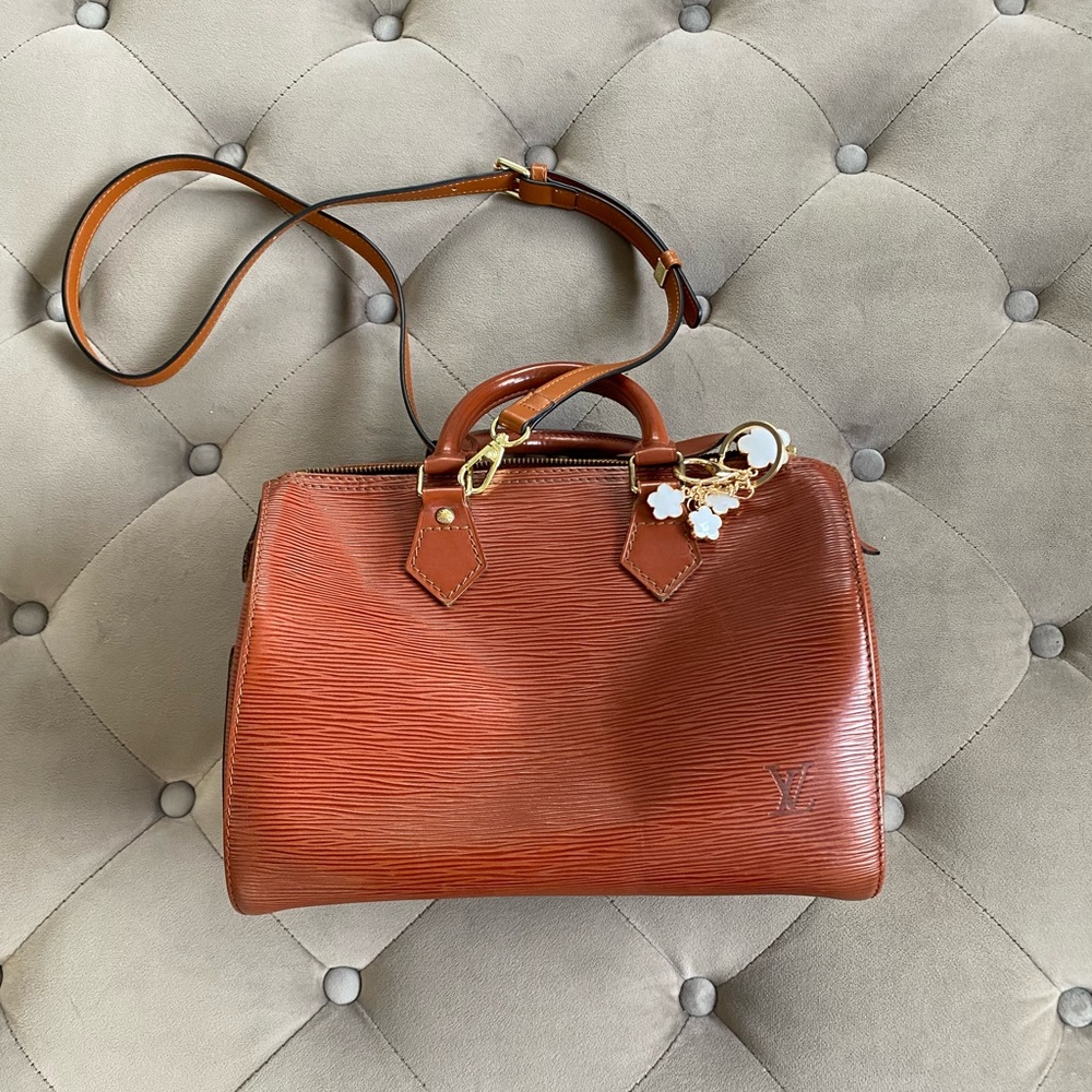 ⛔️SOLD⛔️LOUIS VUITTON Epi speedy 25 Kenyan Fawn - Picture 1 of 13